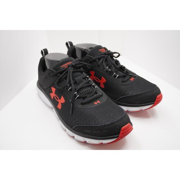 Under Armour Other - Under Armour UA CHARGED ASSERT 8 Black Orange White 10.5 active gym casual 34-03